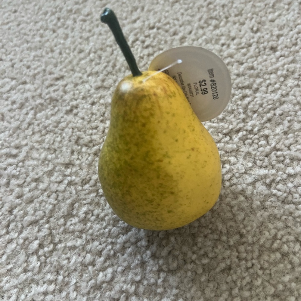 Set of 4 Faux Pears | Hobby Lobby “Way to Grow” Artificial Fruit - Picture 2 of 5